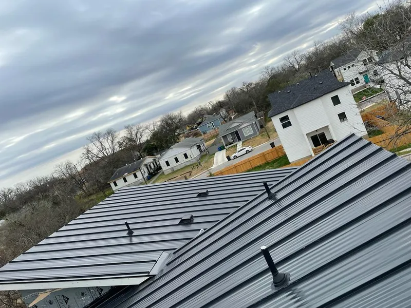 Standing seam metal roof panels with vents for Skylight Repair in O'Fallon
